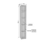 Kit Com 1 Estante Multiuso 5 Nichos Montreal E 2 Estantes Hor