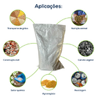 Kit Com 200 Un Saco Laminado Costurado Boca Aberta Branco 60x