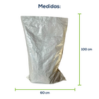 Kit Com 200 Un Saco Laminado Costurado Boca Aberta Branco 60x