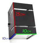 Kit Com 20 Arandelas 2 Focos C/ Frisos E Facho Preta Externa