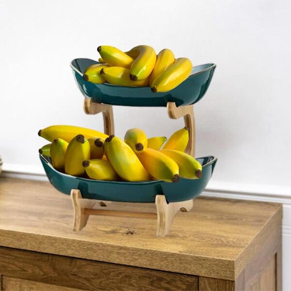 Kit Com 20 Bananas Decorativas 20x4cm Toque Natural Em Festas