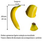 Kit Com 20 Bananas Decorativas 20x4cm Toque Natural Em Festas