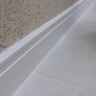 Kit Com 20 Barras Rodapé De Poliestireno 10cm X 15mm Frisado