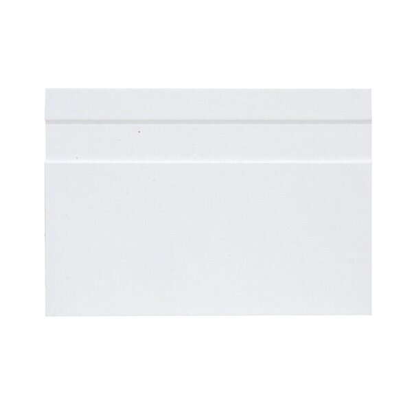 Kit Com 24 Rodapé Mdf 15cm X 8cm Suprema Branco