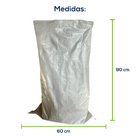 Kit Com 250 Un Saco Convencional Costurado Boca Aberta Branco