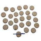 Kit Com 25 Bolachas Lixadas De Eucalipto 6,5 X 6,5 X 1,5cm