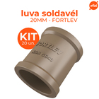 Kit com 25 Luvas Soldáveis 20mm Fortlev