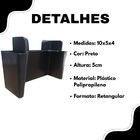 Kit Com 25 Pés De Roupeiros Armários Plástico Ivy Preto