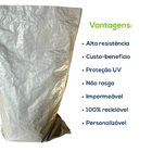 Kit Com 25 Un Saco Laminado Costurado Boca Aberta Branco 50x7