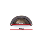 Kit Com 28 Puxador Concha Colonial Puxador Gavetas - Ouro Vel