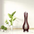 Kit Com 2 Abajur Grande De Chão Ana Maria Mdf Luminária - Mar