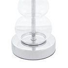 Kit com 2 Abajures Transparente Tecido e Vidro Michel Inspire