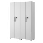 Kit Com 2 Armários Multiuso Escritório 4 Portas E Prateleiras