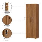 Kit Com 2 Armários Multiuso Escritório Nt4020 4 Portas E Prat