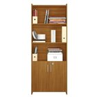 Kit Com 2 Armários Para Escritório Semi-aberto 2 Portas Com C