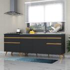 Kit Com 2 Balcões De Cozinha 150cm E 70cm Veneza Multimóveis