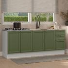 Kit Com 2 Balcões De Cozinha 3 Gavetas 4 Portas (sem Tampo E