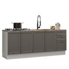 Kit Com 2 Balcões De Cozinha 3 Gavetas 4 Portas (sem Tampo E