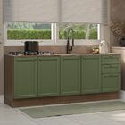 Kit Com 2 Balcões De Cozinha 3 Gavetas 4 Portas (sem Tampo E