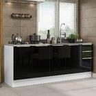 Kit Com 2 Balcões De Cozinha Madesa Lux 4 Portas 3 Gavetas (s