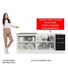 Kit Com 2 Balcões De Cozinha Madesa Lux 4 Portas 3 Gavetas (s