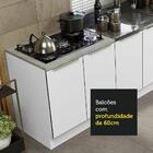 Kit Com 2 Balcões De Cozinha Madesa Lux 4 Portas 3 Gavetas (s