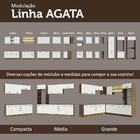 Kit Com 2 Balcões E 2 Armários Aéreos Multiuso 200cm Rustic/b