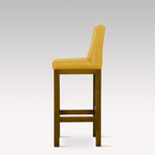 Kit Com 2 Banquetas Alta Viena Larhome Madeira Maciça Estofad