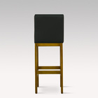 Kit Com 2 Banquetas Alta Viena Larhome Madeira Maciça Estofad