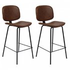 Kit Com 2 Banquetas Barueri Com Encosto