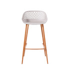 Kit Com 2 Banquetas Monaco Assento Em Polipropileno E Base Em