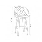 Kit Com 2 Banquetas Para Cozinha Milão Preto