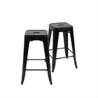 Kit Com 2 Banquetas Titan Média Preta - Or Design