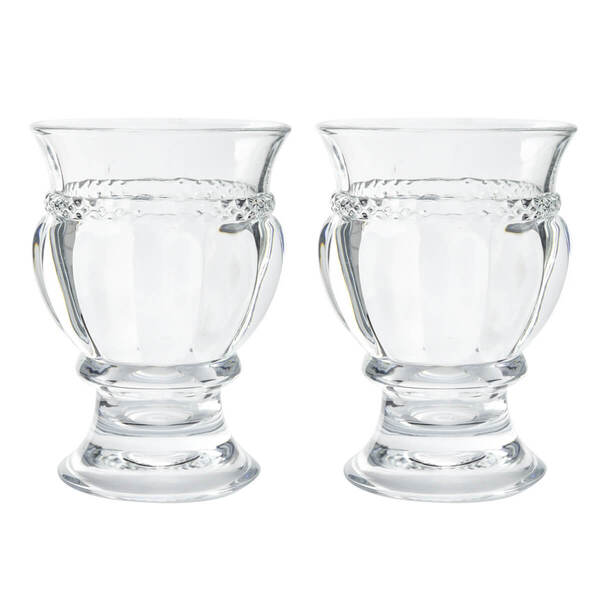 Kit Com 2 Cachepot Vasinho Multiuso De Cristal 150ml