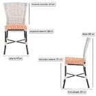 Kit Com 2 Cadeira Em Alumínio E Fibra Sintética Turquia Zanut