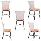 Kit Com 2 Cadeira Em Alumínio E Fibra Sintética Turquia Zanut