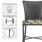 Kit Com 2 Cadeira Em Alumínio E Fibra Sintética Turquia Zanut