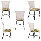 Kit Com 2 Cadeira Em Alumínio E Fibra Sintética Turquia Zanut