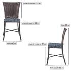 Kit Com 2 Cadeira Em Alumínio E Fibra Sintética Turquia Zanut