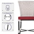 Kit Com 2 Cadeira Em Alumínio E Fibra Sintética Turquia Zanut