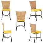 Kit Com 2 Cadeira Em Alumínio E Fibra Sintética Turquia Zanut