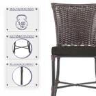 Kit Com 2 Cadeira Em Alumínio E Fibra Sintética Turquia Zanut