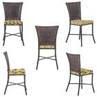 Kit Com 2 Cadeira Em Alumínio E Fibra Sintética Turquia Zanut