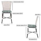 Kit Com 2 Cadeira Em Alumínio E Fibra Sintética Turquia Zanut