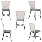 Kit Com 2 Cadeira Em Alumínio E Fibra Sintética Turquia Zanut