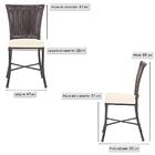 Kit Com 2 Cadeira Em Alumínio E Fibra Sintética Turquia Zanut