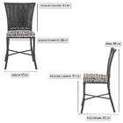 Kit Com 2 Cadeira Em Alumínio E Fibra Sintética Turquia Zanut