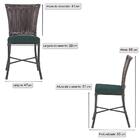 Kit Com 2 Cadeira Em Alumínio E Fibra Sintética Turquia Zanut