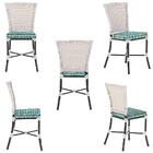 Kit Com 2 Cadeira Em Alumínio E Fibra Sintética Turquia Zanut