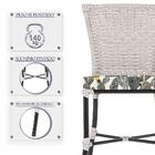 Kit Com 2 Cadeira Em Alumínio E Fibra Sintética Turquia Zanut